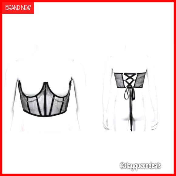 Steel Boned Mesh Waist Corset Belt for Women Gothic Punk Fashion main image 5